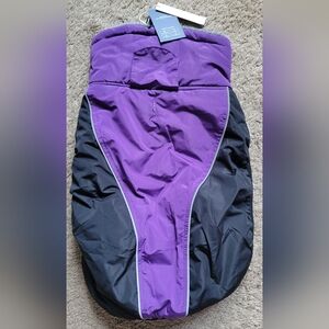 Large Dog Purple and Black Winter Vest